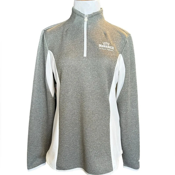 Nike Jackets & Blazers - Ladies Nike Golf Track Jacket in Heathered Grey and White
